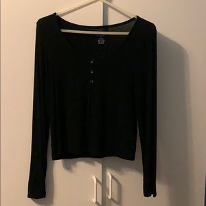 Black buttoned long sleeve